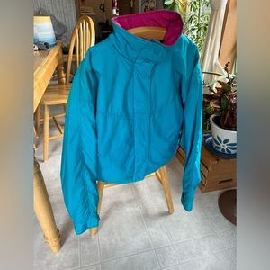 Vintage medium woolrich women's jacket thinsulate pink and bright turquoise